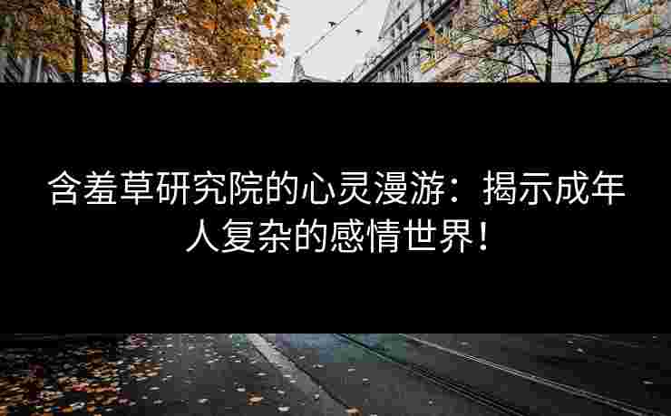 含羞草研究院的心灵漫游：揭示成年人复杂的感情世界！